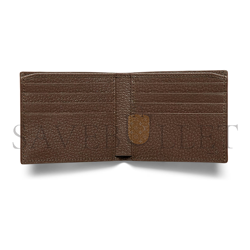 Gvc*1 brown interior gg bi-fold wallet 768243 (21*9cm)